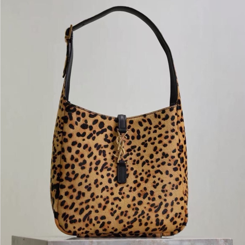 Yves Saint Laurent Leopard Print Shoulder Bag